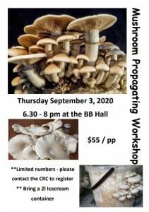 Mushroom Propagating Bremer Bay CRC WA